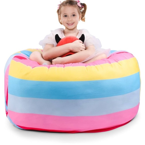 KABOER Bean Bag Cover for Kids,200L Stuffed Animal Storage​ - Picture 2 of 8